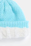Zivame Knitted Beanie - Sky Blue — thumbnail 4